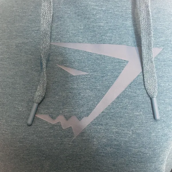 Gymshark Cropped Workout Yoga Hoodie with Criss Cross Open Back Women's Size L - Image 3