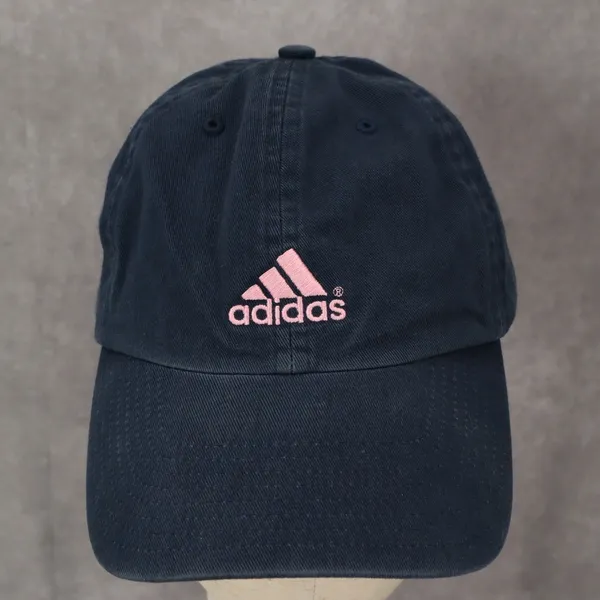Adidas Blue Logo Performance‎ Athletic OSFM Baseball Cloth Strap Buckle Cap Hat - Image 2