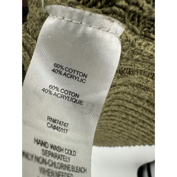 Natural Reflections Green Knit Fisherman Sweater Women‎ Sz M Earth Fall Minimal - Image 7