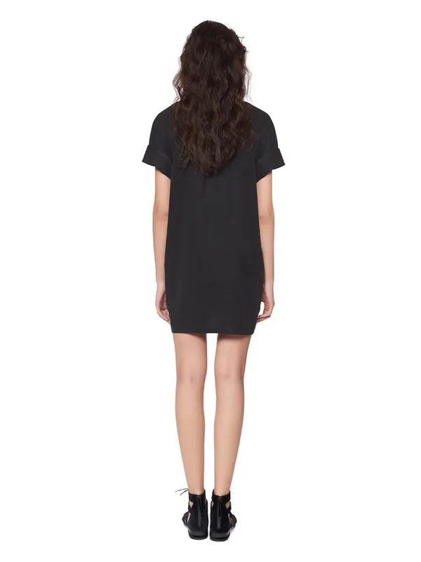 Anthropologie Mara Hoffman Radial Embroidered Tunic Dress in Black Multi Small - Image 3