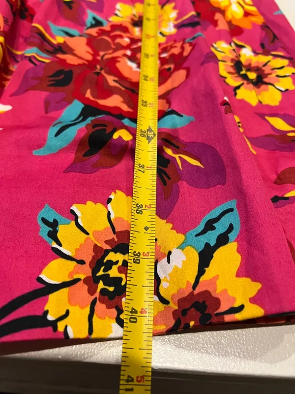 Isaac Mizrahi for Target bold floral pink spaghetti strap sundress size 14 - Image 9
