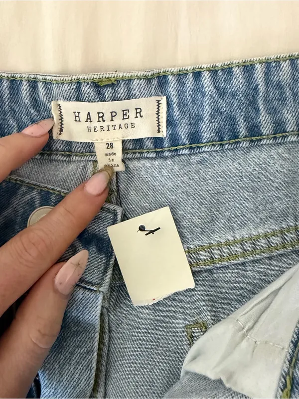 Harper heritage denim shorts - Image 3