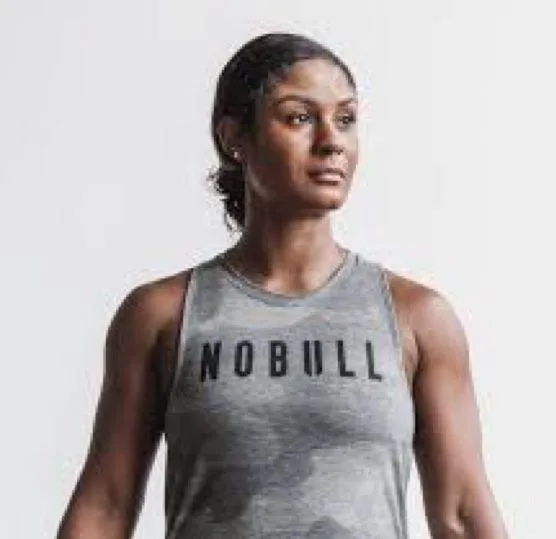 NOBULL Gray Camouflage Muscle‎ Tee Women’s Size Large - Image 2