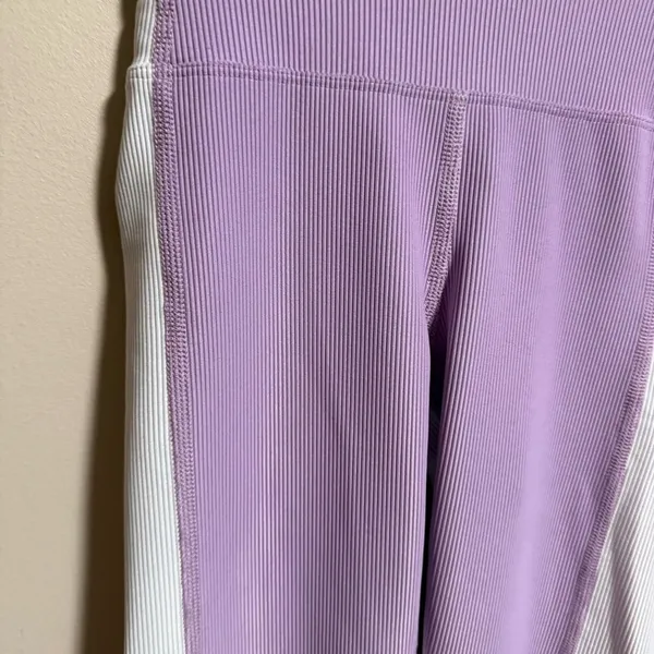 NWT Beach Riot Color-Block Legging Orchid Bloom Purple White- Size XS - Image 7