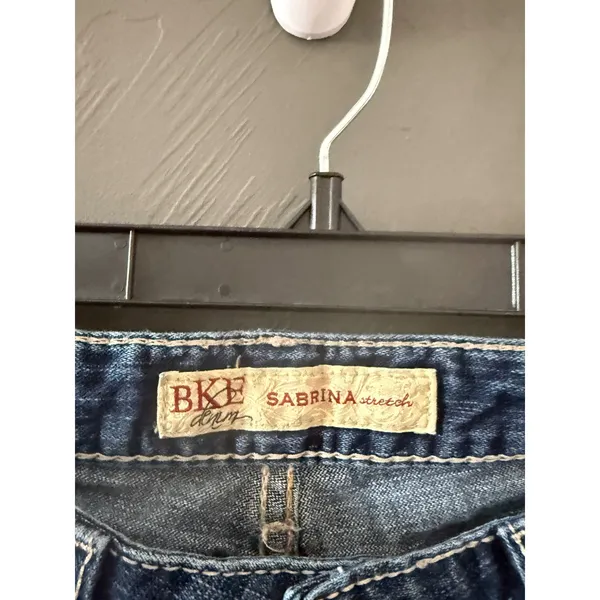 BKE Sabrina‎ Bootcut Jeans Womens 28 Tall Medium Wash Low Rise Denim Buckle - Image 10