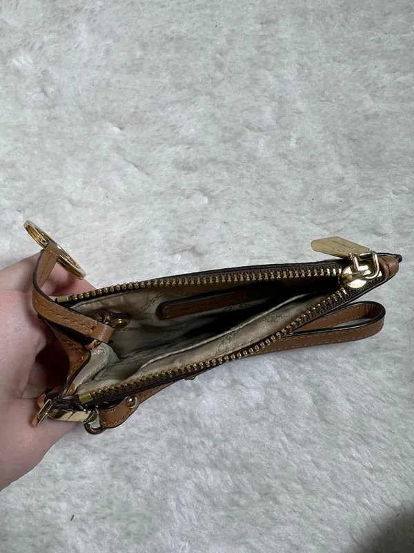MICHAEL Michael Kors Signature Monogram Coin Purse Wristlet - Image 7
