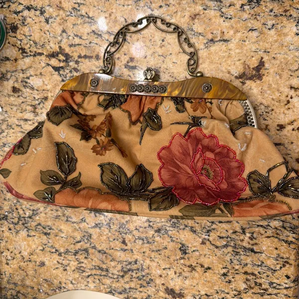 Vintage purse Yellow - Image 4