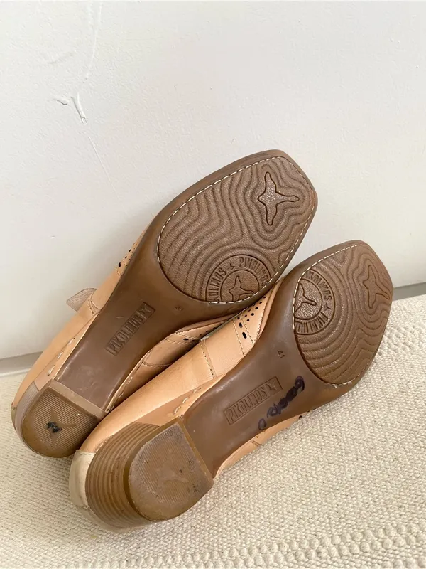 Pikolinos Leather Mary Jane Shoes Women Size 10 Made Spain - Image 5