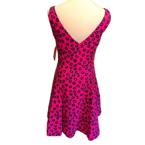Lilly Pulitzer Mambo Dress Mambo Pink Amuse Bouche Cheetah Size 2 NWT - Image 6