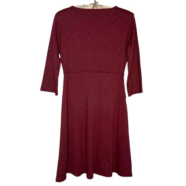 Toad & Co‎ Small Dress Tencel Organic Cotton 3/4 Sleeve Athletic Stretch Pockets - Image 4