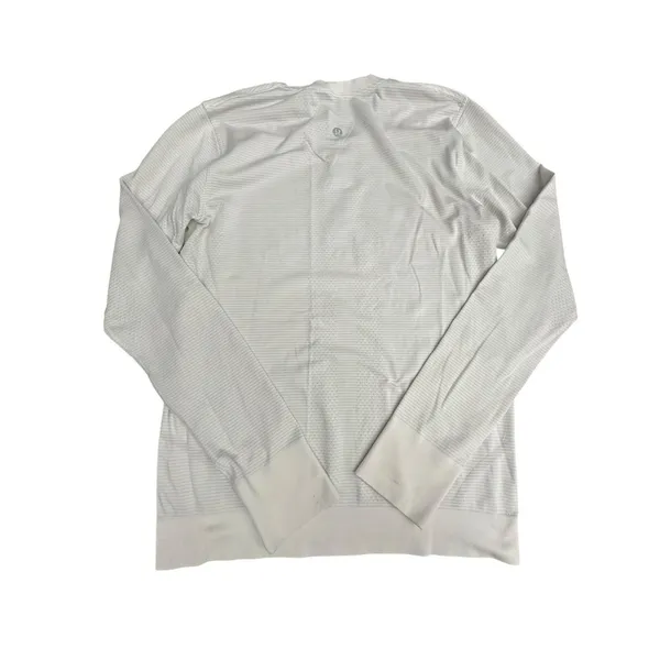 Lululemon‎ Swiftly Womens Size 4 White Top Tech Long Sleeve Activewear #FF1-5 - Image 6