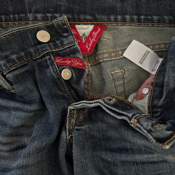 Distressed Bootcut Jeans Size 6/28 - Image 6