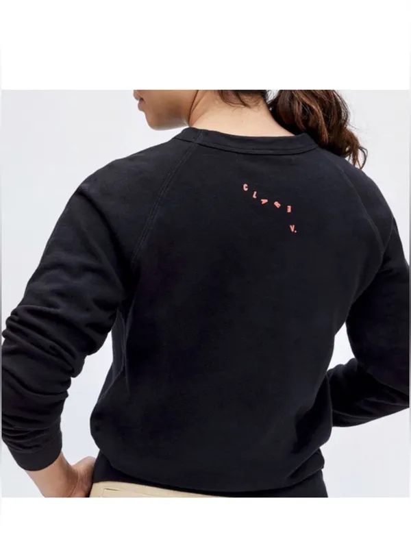 Clare V. Lips Sweatshirt Size L Black Size L - Image 2
