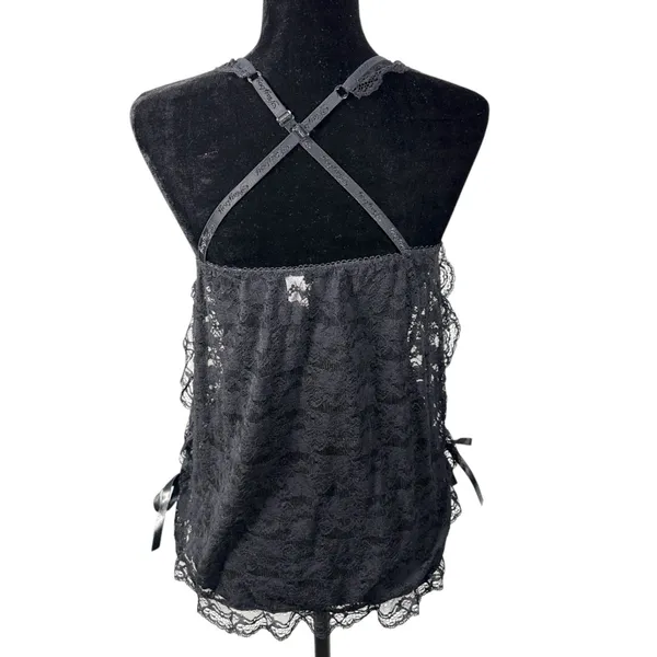 Playboy Intimates Sheer Lace Babydoll Lingerie Slip Size Medium - Image 6