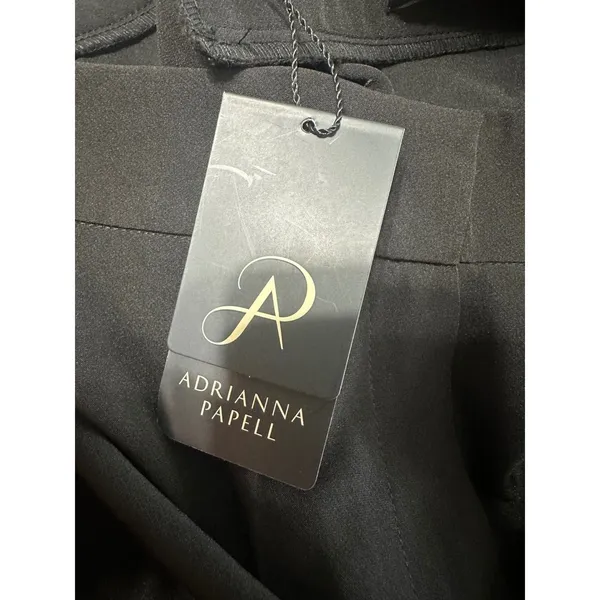 Adrianna Papell Womens‎ Mid-Rise Straight Leg Bi-Stretch Trouser Pants Black 6 - Image 6