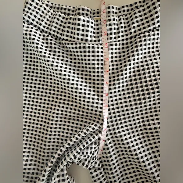 Maeve by Anthropologie Pants Women’s Checkered The Colette‎ Wide Leg Size M - Image 6