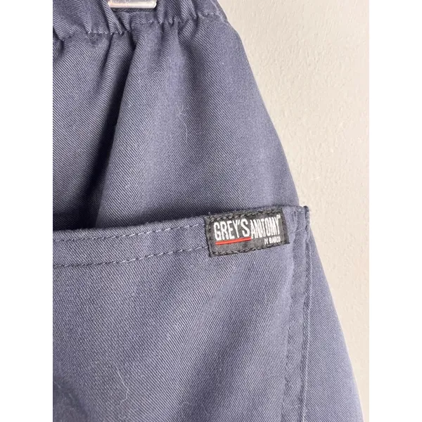 Grey’s Anatomy by Barco 5-Pocket Drawstring Scrub Pants Steel Blue 4XL NWT - Image 6