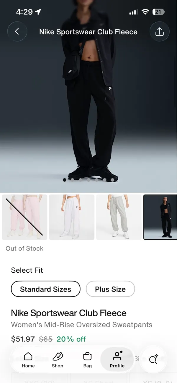 Black Nike Cuffed Sweatpants Women’s - Image 5