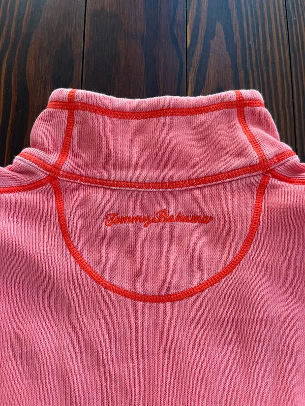 Tommy Bahama Pink Quarter Zip Sweatshirt - Image 4