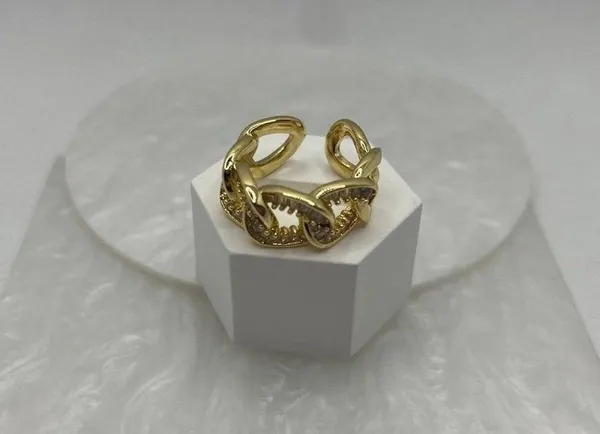 Adjustable women Ring Gold - Image 3