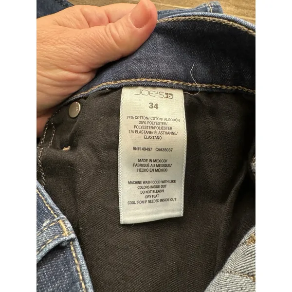 Joes Jeans Size 34 High Rise Straight Leg Medium Wash - Image 6