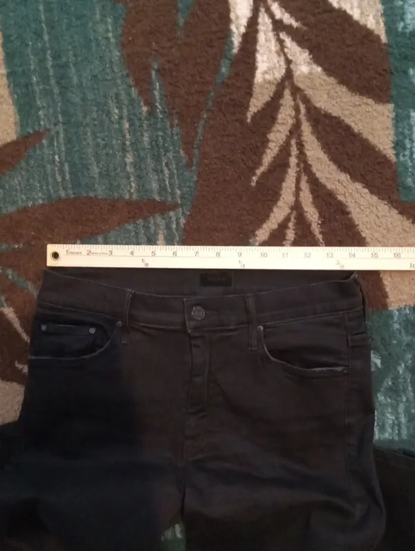 MOTHER The Weekender Mid Rise Flare Jeans Not Guilty Wash Womens 28 - Image 9