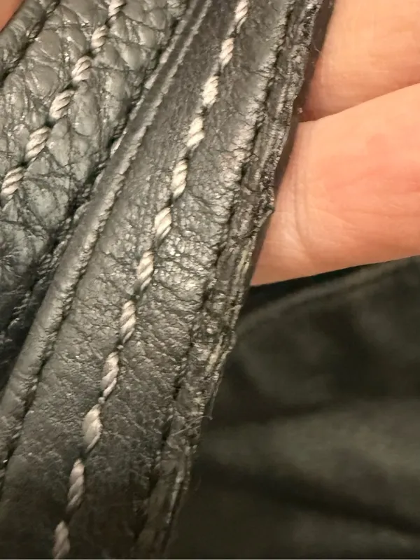 COACH F23662 Park Black Pebbled Leather North/South Tote Bag - Image 15