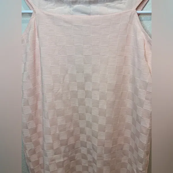 Urban Outfitters NWT‎ Light Pink Sleeveless Checkered High Neck Dress Size S - Image 8
