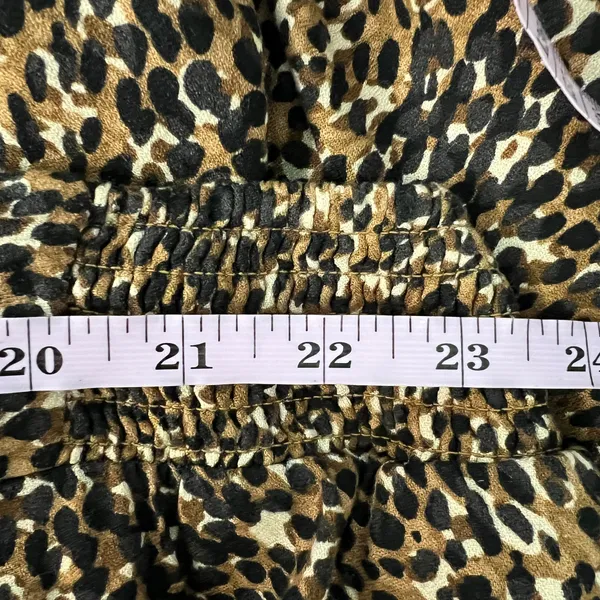 Old Navy Animal Print Pull On Midi Skirt Womens 3X Side Pockets Workwear Casual - Image 11