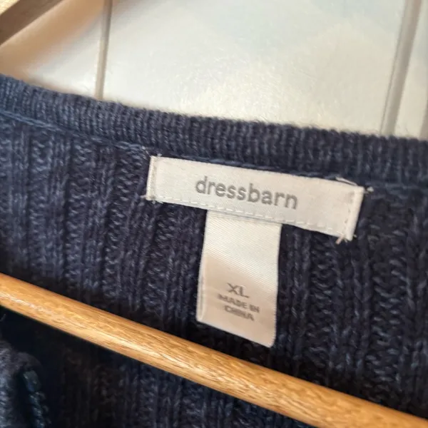 Dress Barn Christmas Zip Up Sweater‎ Size XL - Image 6
