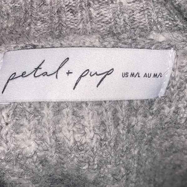 Petal & Pup Captivate Tie Hem Sweater Gray Cozy - Image 8