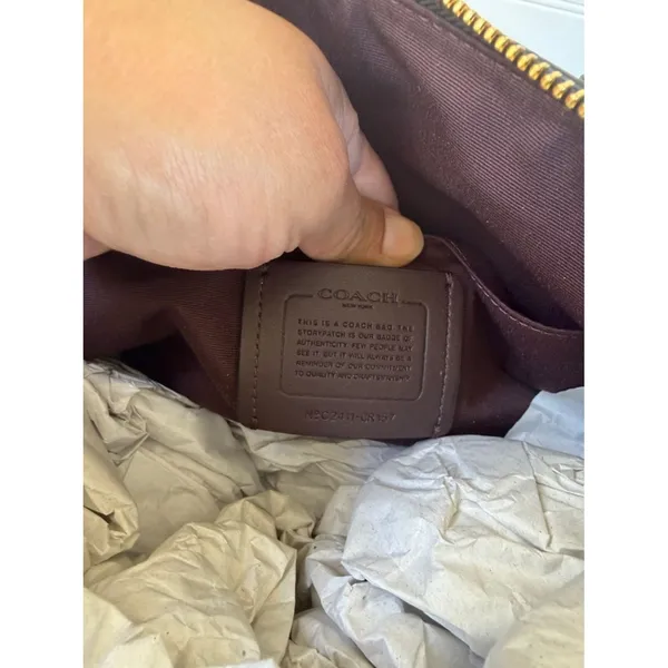NEW Coach Georgia Satchel In Signature Canvas New IM/BROWN BLACK CR157 IMAA8 - Image 11