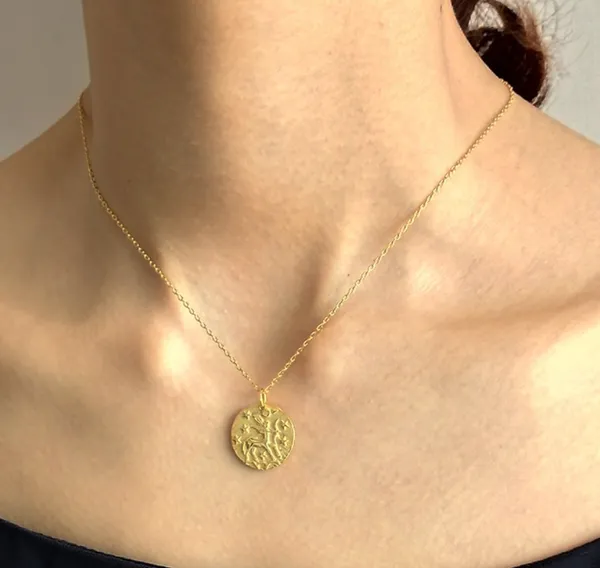 Sterling Silver, Sagittarius necklace , Zodiac - Image 3