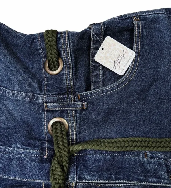 We The Free Edison Jumpsuit Women’s Blue Denim Wide-Leg Coverall - Image 5