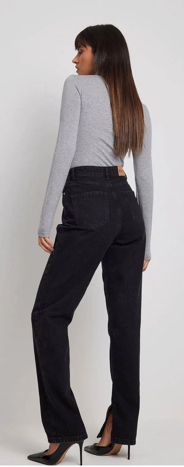 NA-KD High Waisted Jeans - Image 2
