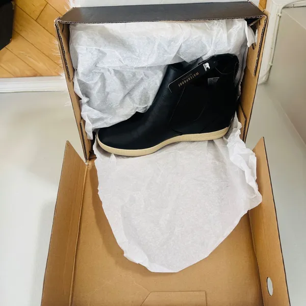 Sorel Out N About Wedge Leather Bootie, Ankle Boots Black, Size 9.5‎ NWT - Image 10