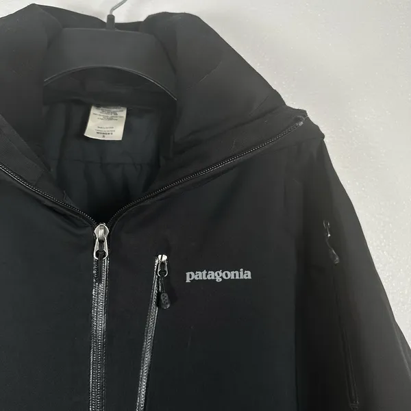 Patagonia Powder Bowl Insulated Ski Jacket Womens Size Small Black H2NO Hooded - Image 3