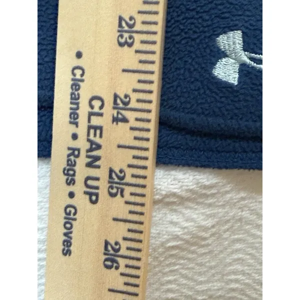Under Armour Performance Womens M Blue Fleece 1/4 Zip Mock Neck Pullover - Image 3