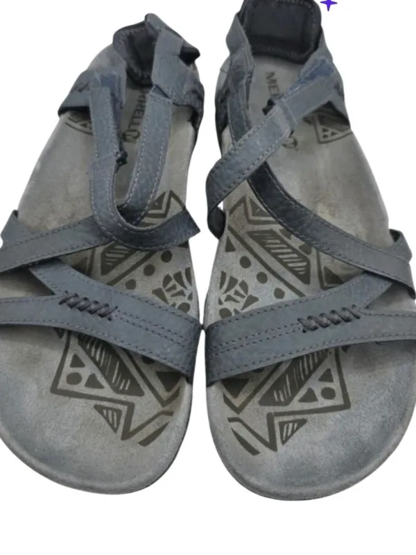Merrell Womens Slate Blue Suede Leather Sling back Sandals Size 6 Performance - Image 8