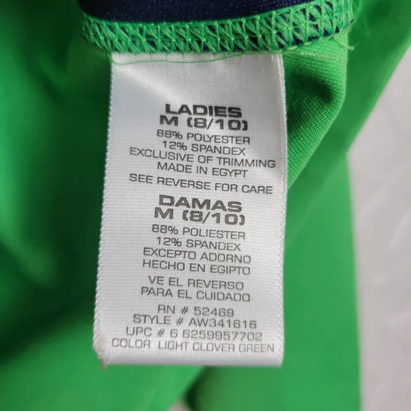 Athletic Works Womens Top Size Medium Green Quarter Zip Athletic Long Sleeves - Image 6