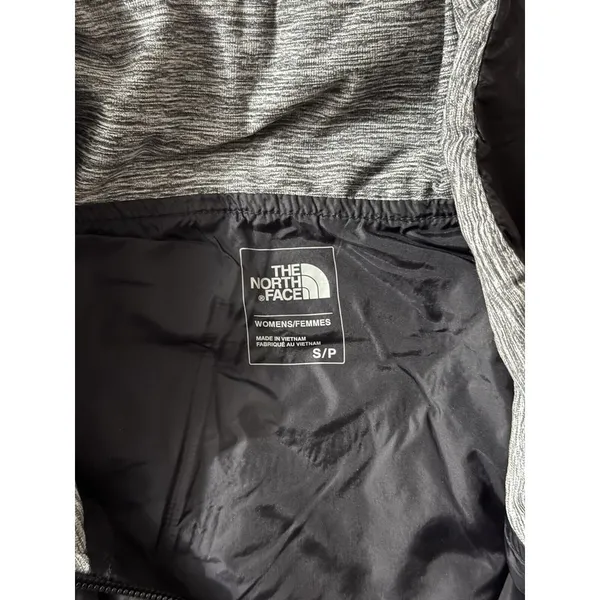 The North Face Women's 1/4 Zip Up Pseudio Vest Gray Black Size Small‎ - Image 4