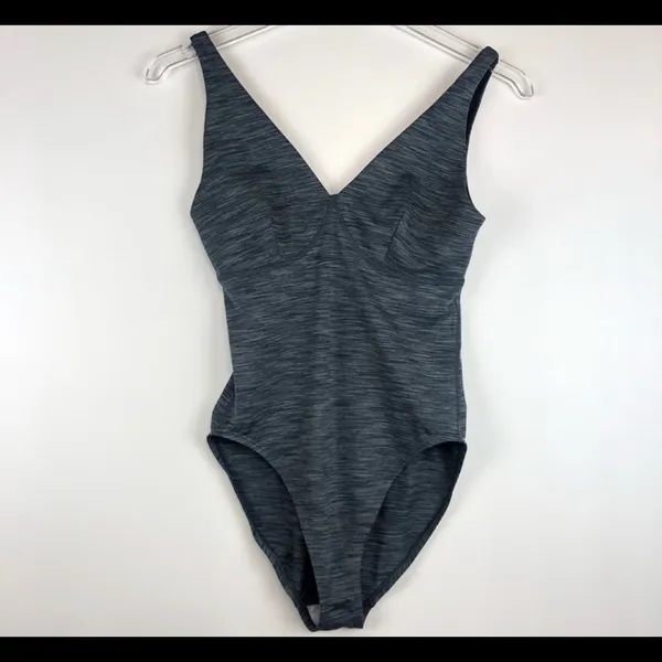 Outdoor Voices Freeform Leotard Bodysuit Grey S - Image 4