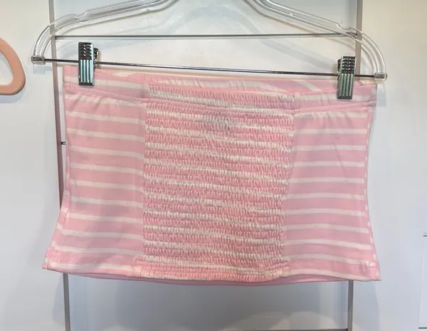 2 piece strapless pants set Pink Size L - Image 2