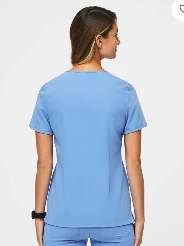 FIGS Catarina Ceil Blue Small Scrub top - Image 4