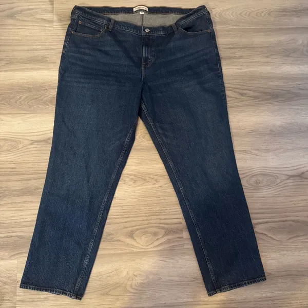 Abercrombie Women’s Size 36 Curve Love Dark Wash Straigh Mid Rise Jeans NWOT - Image 2