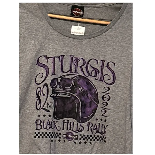 2022‎ Sturgis 82nd Anniversary HARLEY-DAVIDSON Lightweight T-Shirt NWT - Image 4