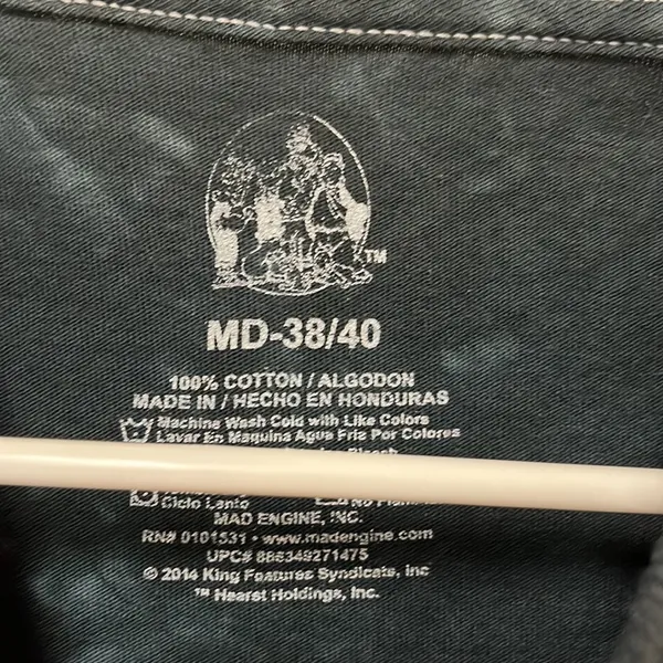 MAD ENGINE Popeye Live to Ride Ride to Live Graphic T-shirt Size Medium - Image 11