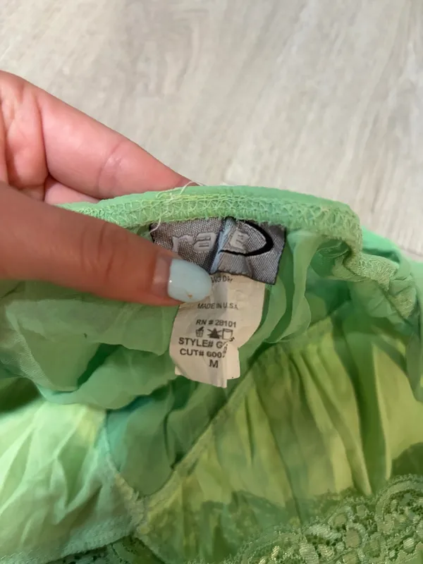 Y2K Rave Tank Green Size M - Image 3