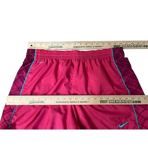 Nike Dri-Fit Shorts Womens XL Used 531774-606 Pink Turquoise - Image 3