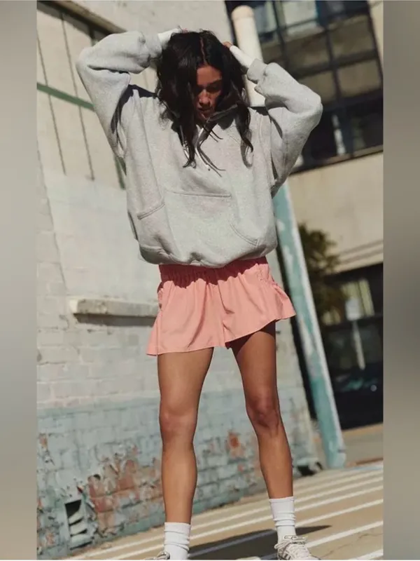 FP Movement by Free People Get Your Flirt On Shorts Peach Size Medium - Image 2